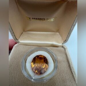 Vintage 15.20 carat Citrine Oval Cut